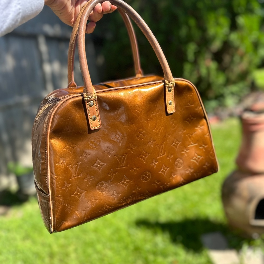 Louis Vuitton Bronze Monogram Vernis Copper Tompskins Square 930lv24